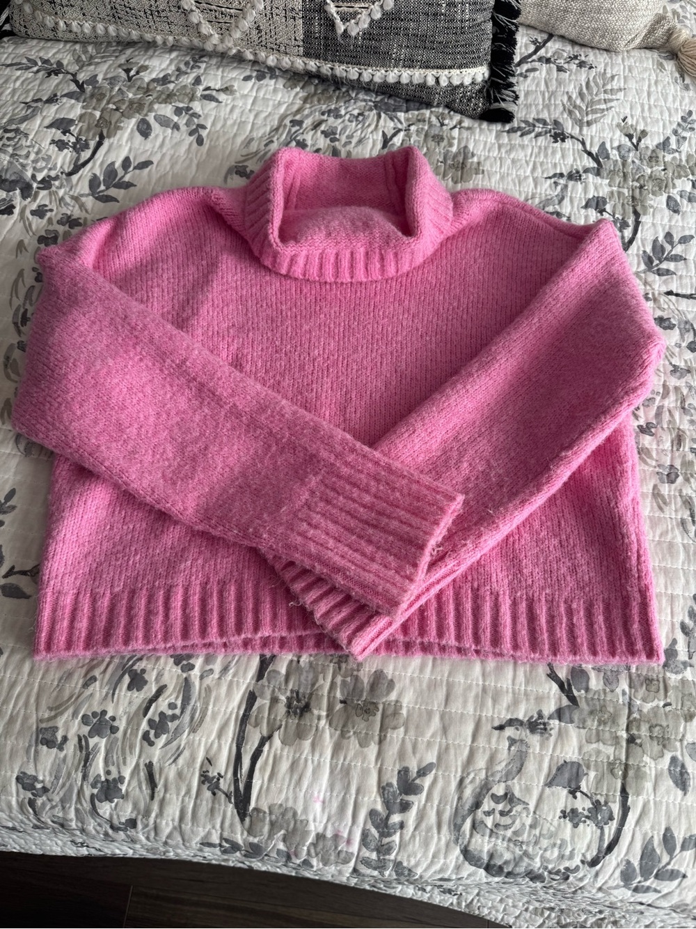 Anthropologie Pink Turtleneck Sweater